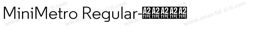 MiniMetro Regular字体转换